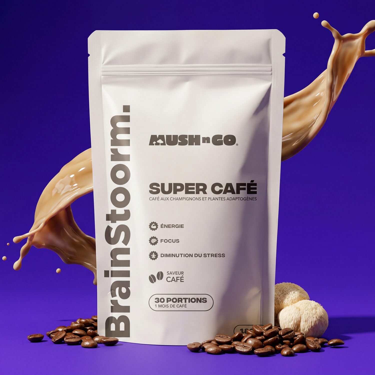 Brainstoorm Coffee — café aux champignons adaptogènes